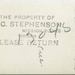 Three Indian guides on a rock, Norway House