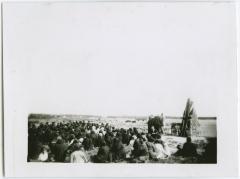 [Dedication of James Evans memorial cairn at Norway House, Man.]
