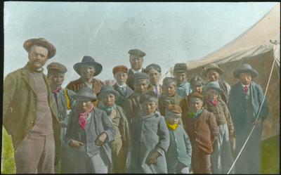 [Garden boys and instructors, Norway House Indian Boarding School]