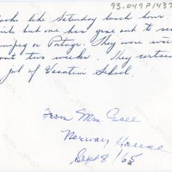 This looks like Saturday lunch hour : all these girls but one has gone out to school at Winnipeg or Portage : they were with me for about two weeks : they certainly did a fine job of Vacation School
