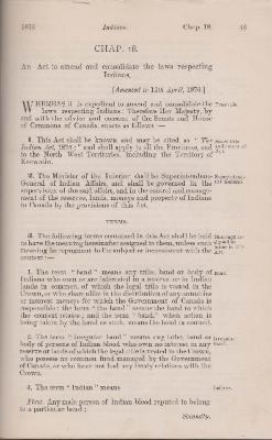 1876 Indian Act