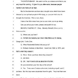 Beverly Albrecht – Mohawk Institute, Brantford, Ontario

