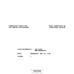 RCAP Hearing: Big Cove, NB 92-05-20 [Audio]