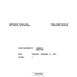 RCAP Hearing: Brandon, MAN 92-12-10 [Video]